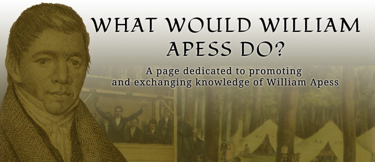WHAT WOULD WILLIAM APESS DO?
